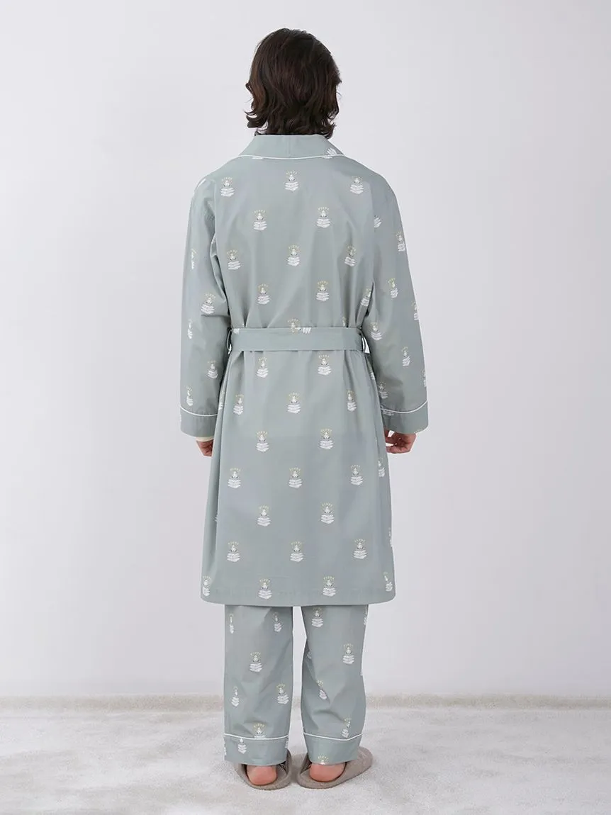 Sleeping Bear Pattern Lounge Robes