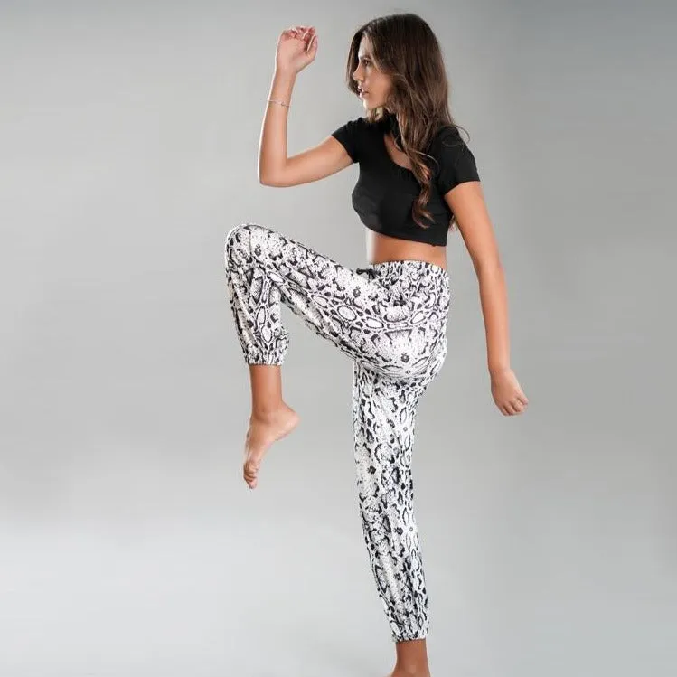 Snake-print Sweatpants