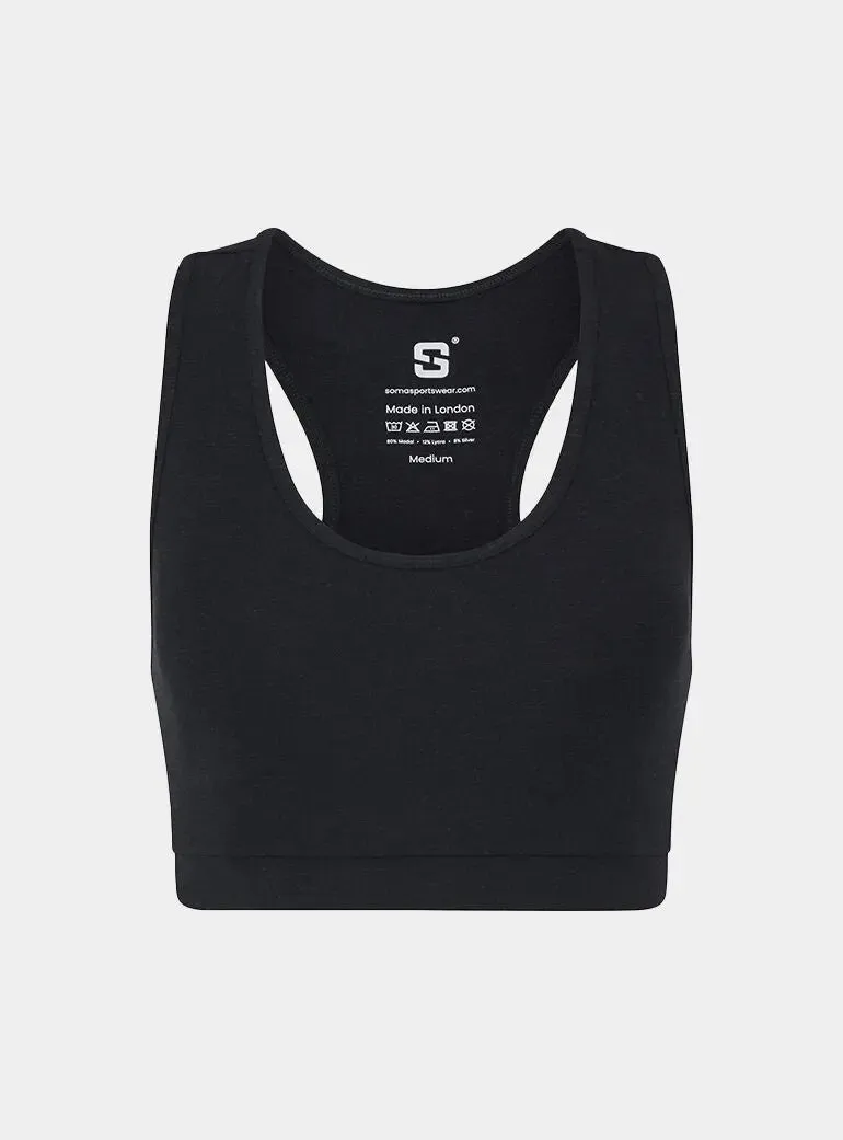 Sports Bra - Marl Black