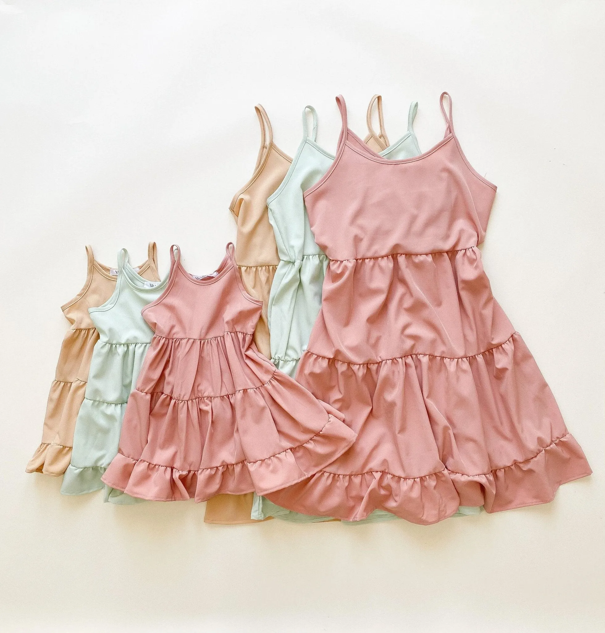 Spring Pastels Matching Dresses