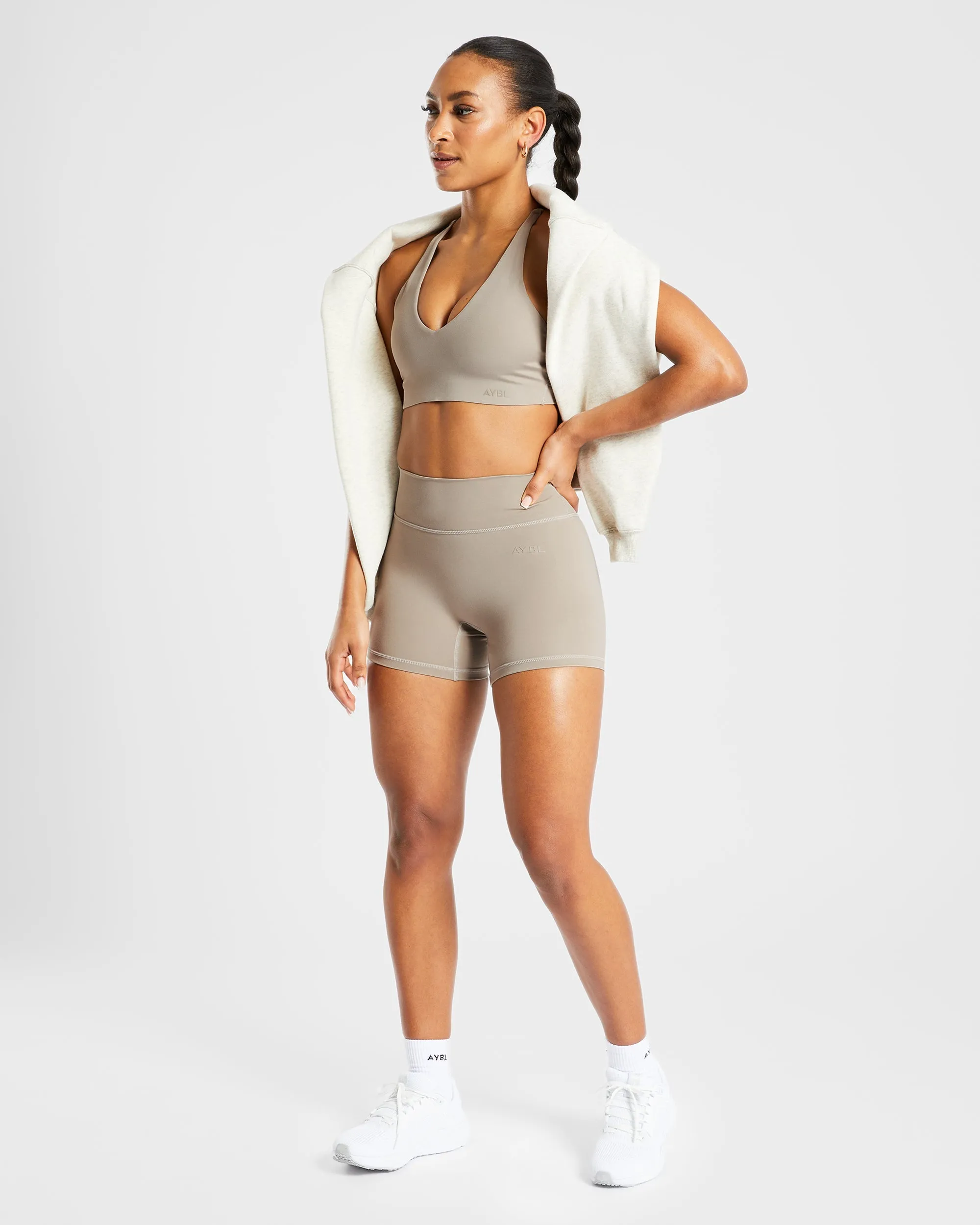 Staple Sports Bra - Muted Taupe