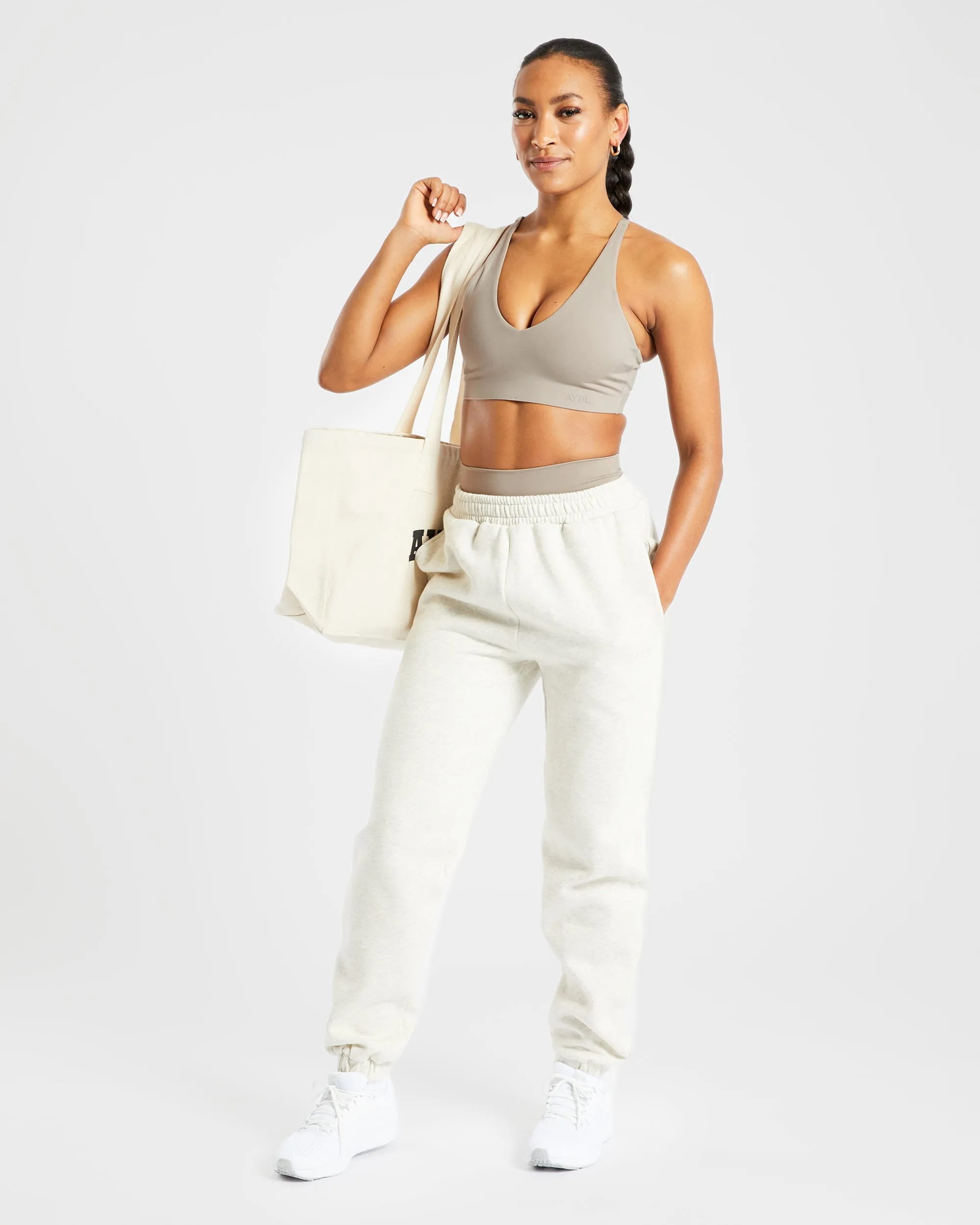 Staple Sports Bra - Muted Taupe