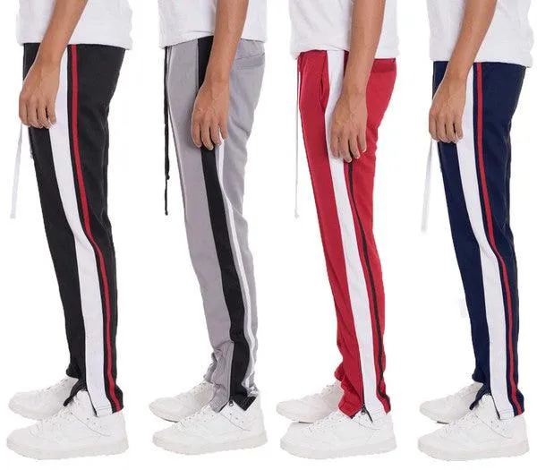 Striped Tricot Tapered Pants Mens Track Pants