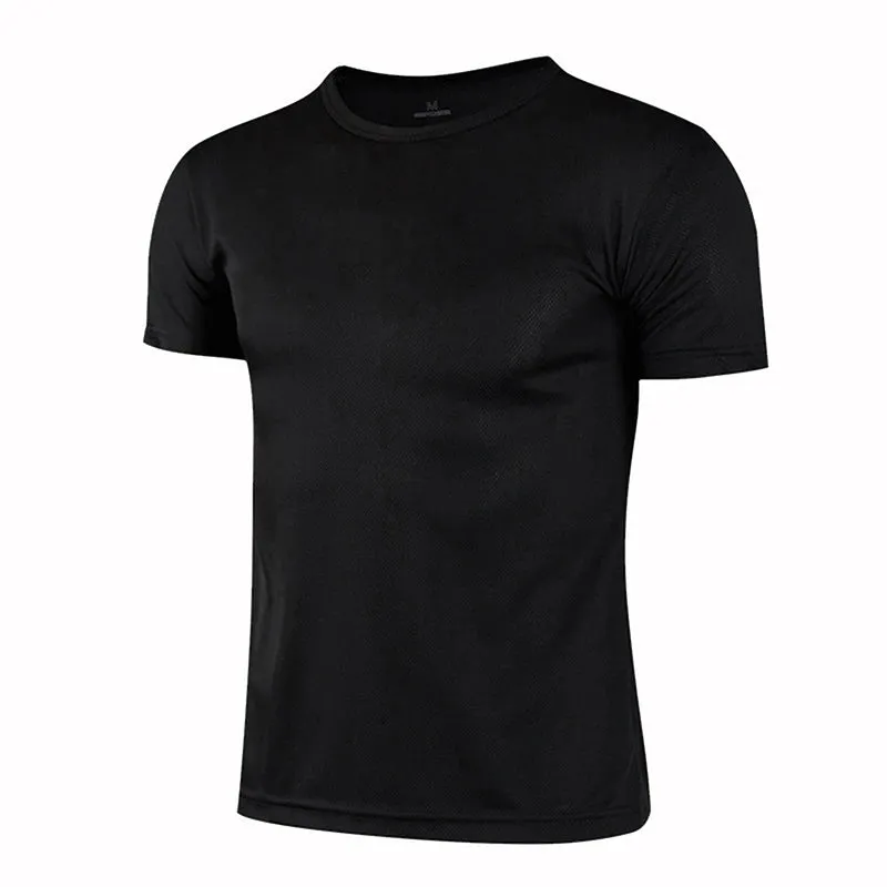 Unisex Quick-Dry Breathable Short Sleeve Sports T-Shirt