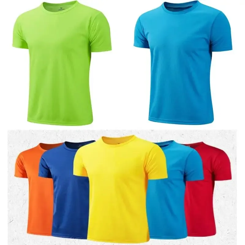 Unisex Quick-Dry Breathable Short Sleeve Sports T-Shirt