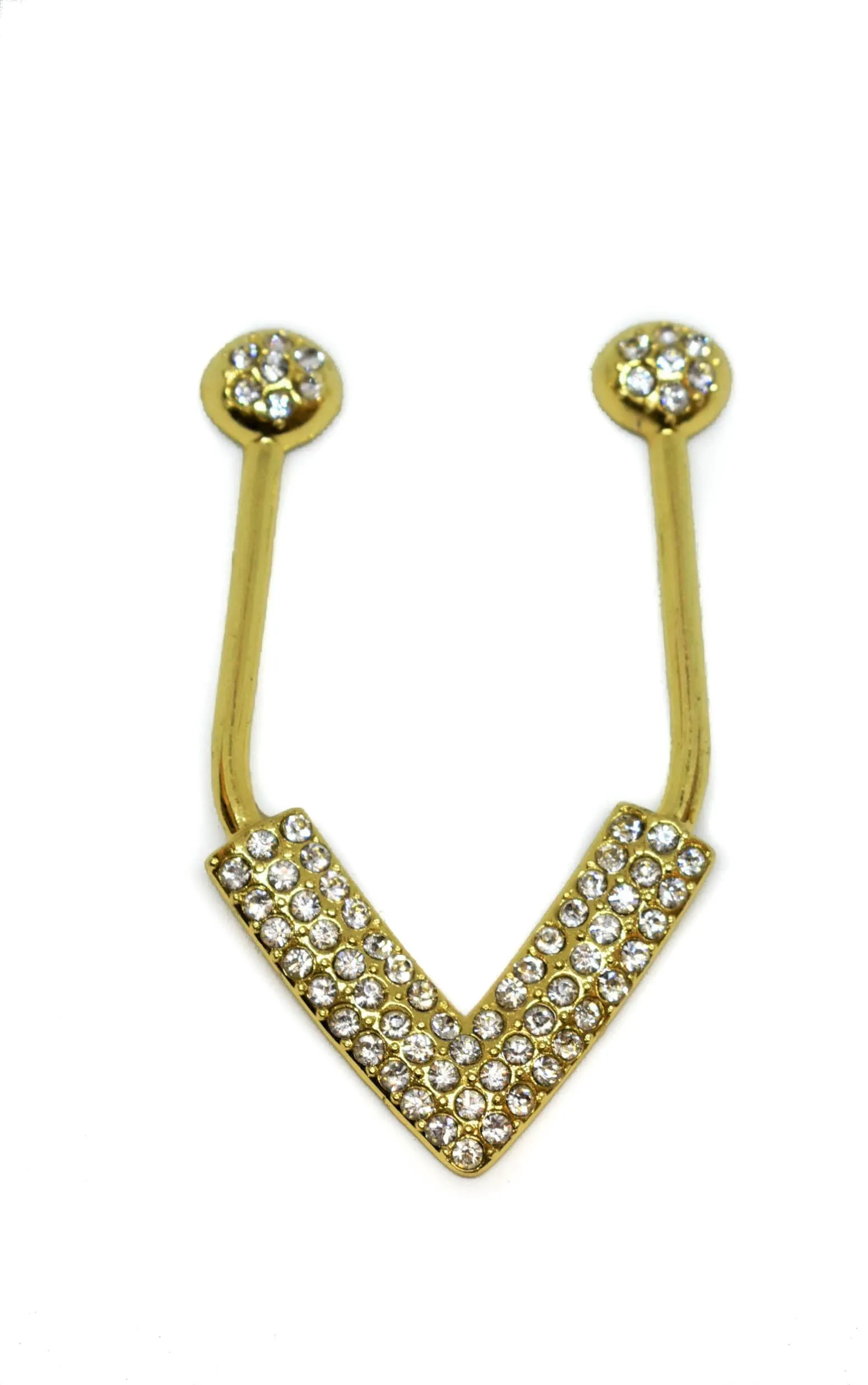 V-Shape Rhinestone Swimwear Connector