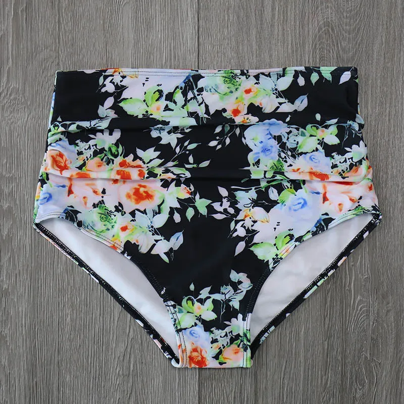 VenusFox Vintage High Waist Push Up Bikini Set