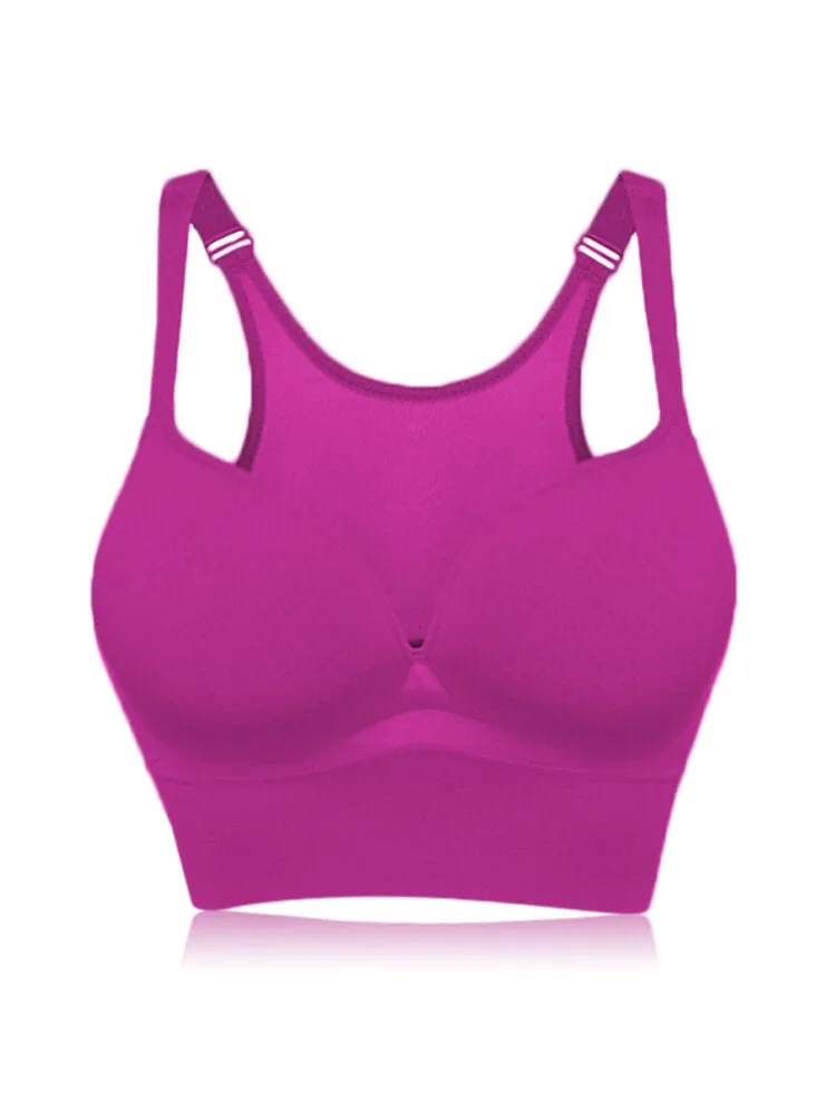 Wireless Sporty Shockproof Running Push Up Sports Bra