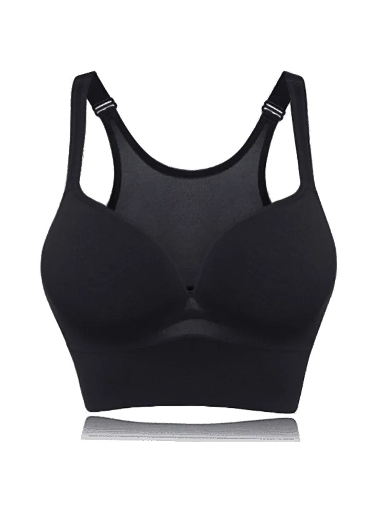 Wireless Sporty Shockproof Running Push Up Sports Bra