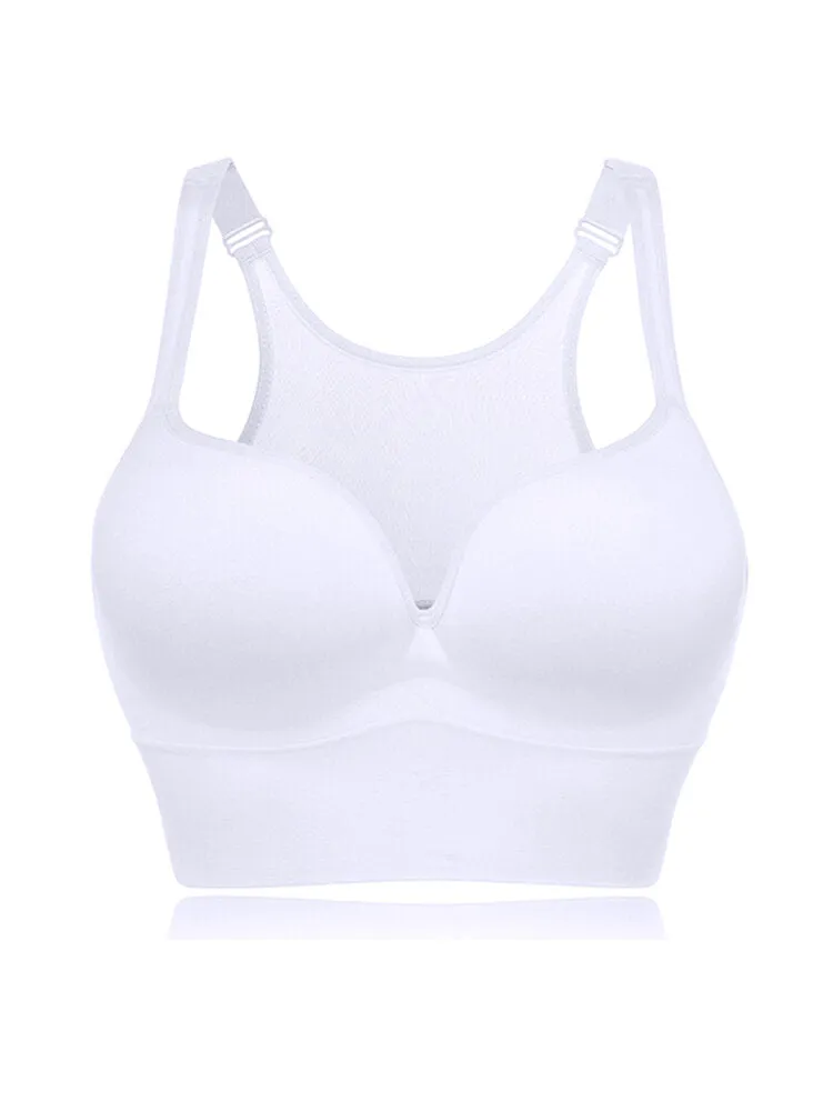 Wireless Sporty Shockproof Running Push Up Sports Bra